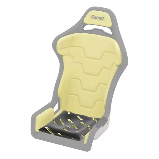Sabelt Sim Foam Pro Kit Seat, Sitzkissen, formstabil, ergonomisch, 40x50 cm - schwarz image number 0