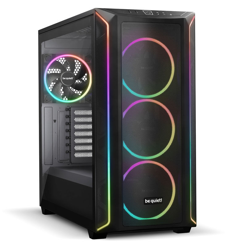 be quiet! Shadow Base 800 FX PC-Gehäuse, Midi-Tower, E-ATX, RGB, Tempered Glass - schwarz