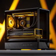 Jonsbo D200 PC-Geh&auml;use, Mini-Tower, mATX, Tempered Glass - schwarz image number null