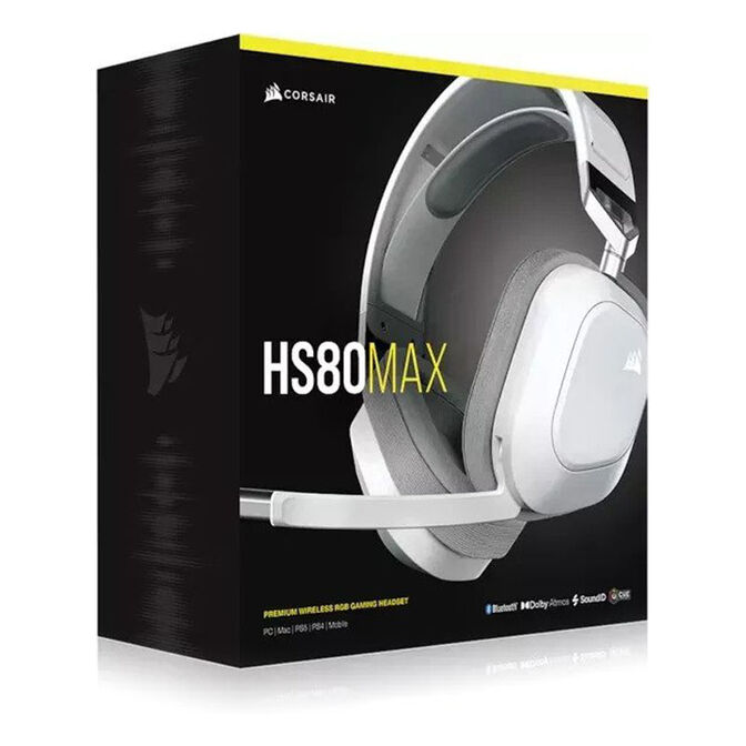 Corsair HS80 Max Wireless Gaming Headset - white image number 8