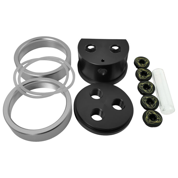 Singularity Computers Protium Ausgleichsbehälter 100 mm - Acetal, schwarz/silber image number 5