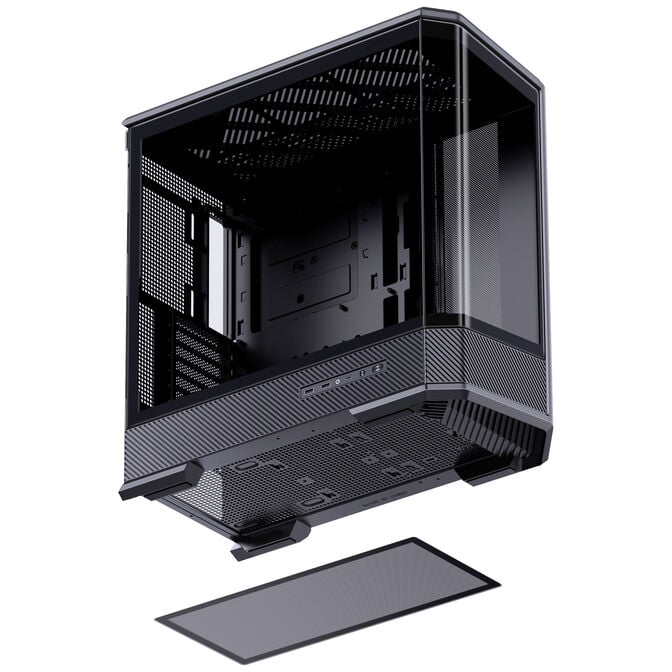 Jonsbo D400 PC-Geh&auml;use, Midi Tower, ATX, Tempered Glass - schwarz image number 18