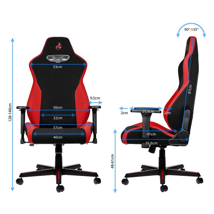 Nitro Concepts S300 Gaming Chair - Inferno Red image number 1