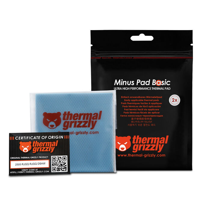 Thermal Grizzly Minus Pad Basic - 100 x 100 x 2,0 mm, 2 St&uuml;ck image number 7