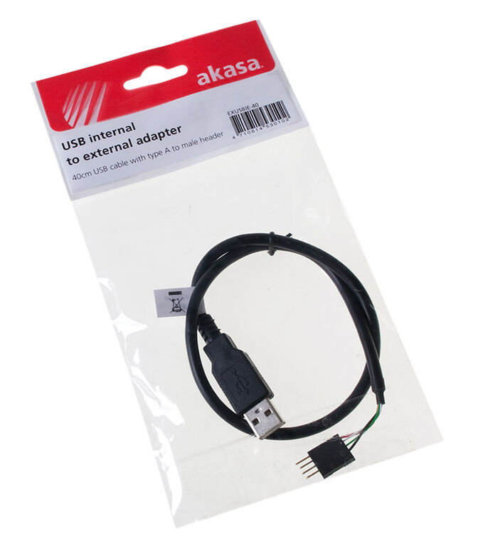 Akasa Externes zu Internes USB Kabel - 40 cm image number 2