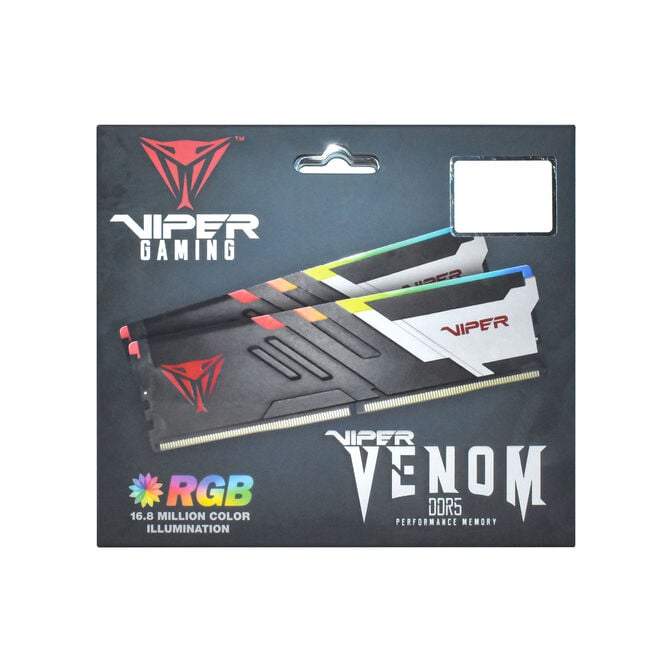 Patriot Viper Venom RGB DDR5-6000 RAM, CL28, AMD EXPO - 32 GB Dual-Kit, 2 x 16 GB, Black image number 11