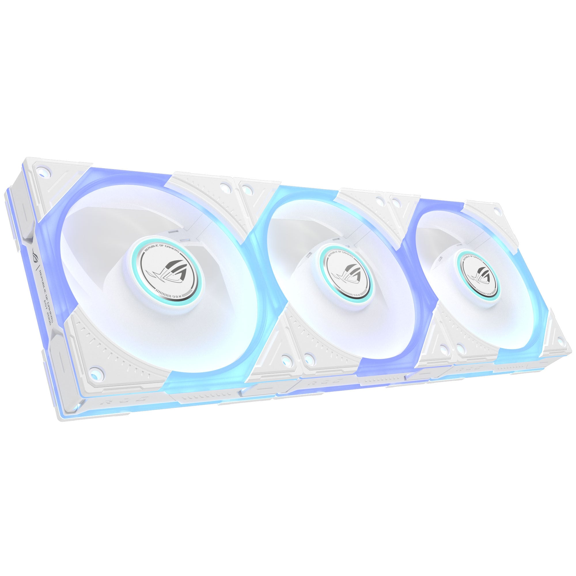 ASUS ROG Eurux GR120 ARGB PWM L&uuml;fter - Reverse Blade, 3er-Pack, wei&szlig;