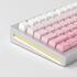 AKKO MonsGeek  M1W SP Pink&White Gaming-Tastatur, Wireless, RGB, V3 Piano Pro Switch - silber, ANSI (US) image number null