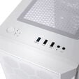 SilverStone Fara H1M Pro Micro-ATX case, Tempered Glass - white image number null