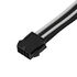 SilverStone EPS 8-Pin zu EPS/ATX 4+4-Pin Kabel, 300mm - schwarz/weiß image number null