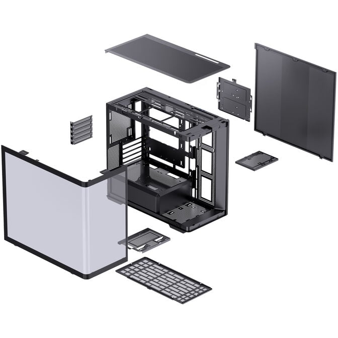 Jonsbo D300 Mid Tower, 270 degrees, Tempered Glass - Black image number 9