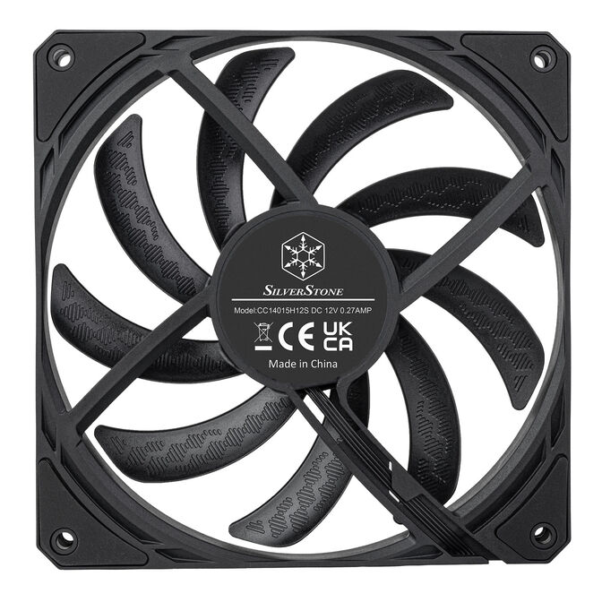 SilverStone SST-AS140B Air Slim 140 PWM Fan - black image number 3