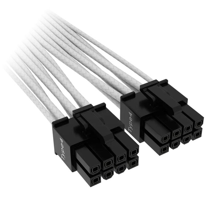 Corsair Premium Sleeved 12+4 Pin PCIe Gen5 12VHPWR 600W - wei&szlig; image number 2