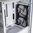 SilverStone Fara H1M Pro Micro-ATX case, Tempered Glass - white image number null