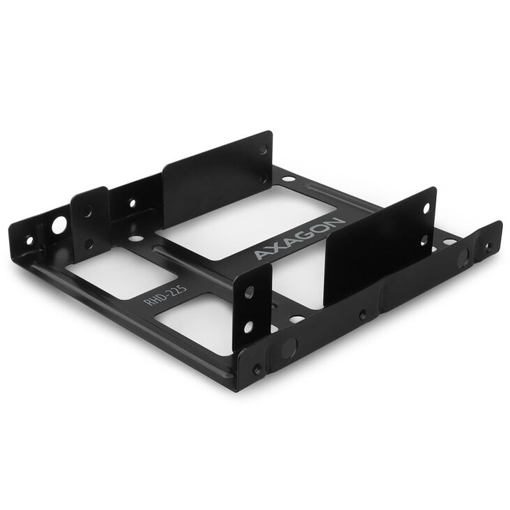 AXAGON RHD-225 Mounting frame for 2x 2.5" in 3.5" slot - black image number 0