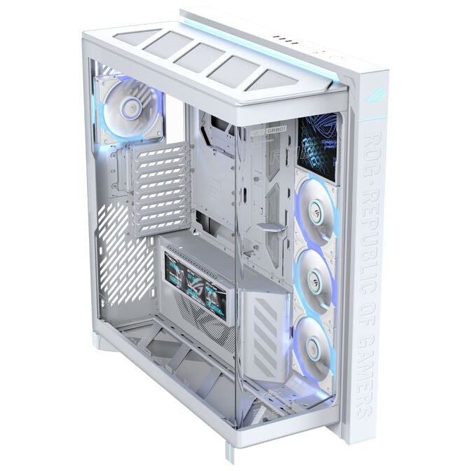 ASUS ROG Cronox GR801 PC-Geh&auml;use, Big-Tower, E-ATX, ARGB, Tempered Glass - wei&szlig; image number 2
