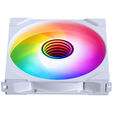 PHANTEKS NV Series NV9 E-ATX case, Tempered Glass, ARGB - matte white & M25 Gen2 PWM D-RGB fan 3-pack - Reverse Blade, 140mm, white + DRGB kit image number null
