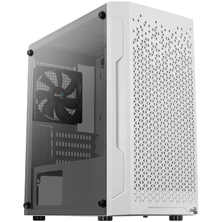 Aerocool Trinity Mini-Tower V1, Tempered Glass - white image number 0