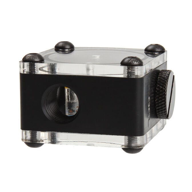 Alphacool Eisfluegel Durchflussanzeiger G1/4 eckig - Acetal image number 1