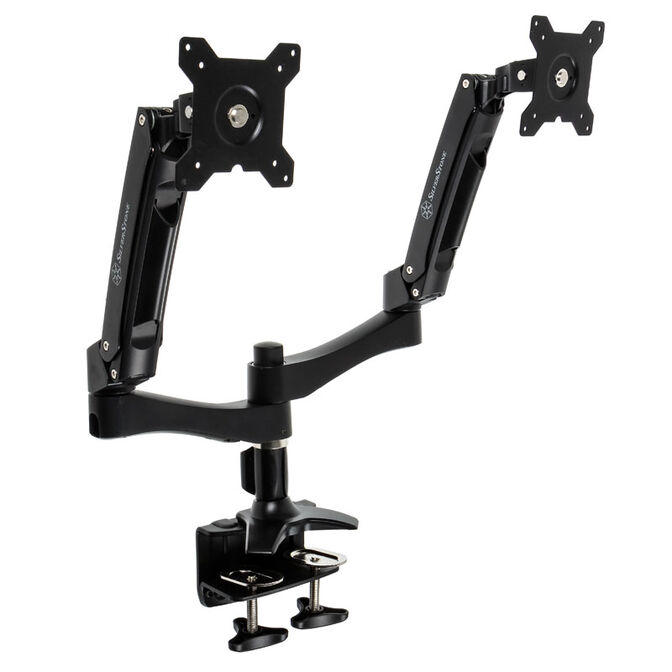 SilverStone SST-ARM22BC Dual Monitor Mount - Black image number 0