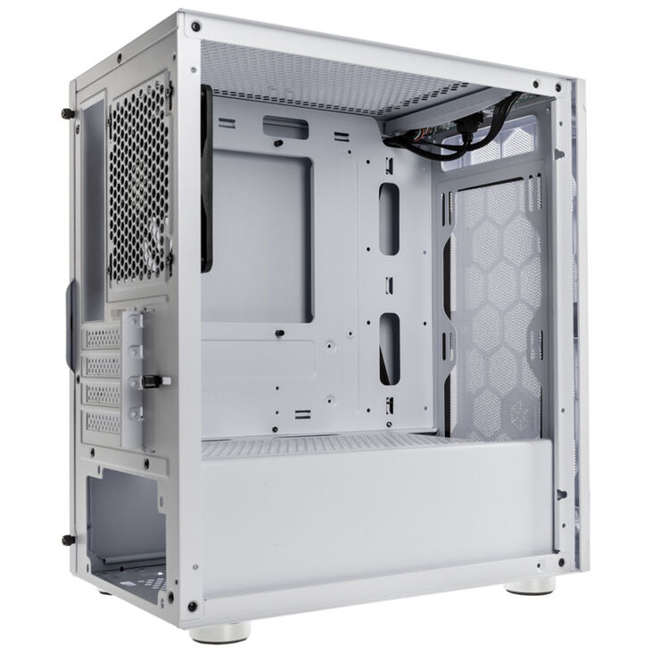 SilverStone Fara H1M Micro-ATX Gehäuse, Tempered Glass - weiß image number 6