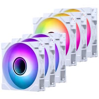 PHANTEKS "6er Pack" 3er Pack M25 Gen2 D-RGB Standard L&uuml;fter + 3er Pack M25 Gen2 D-RGB Reverse Blade L&uuml;fter, 120mm - wei&szlig;