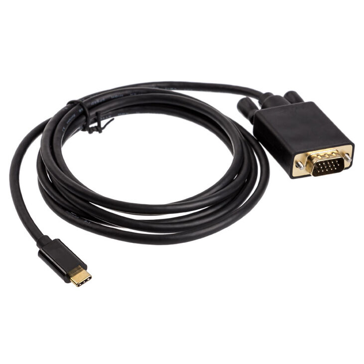 Akasa Typ C Adapter Kabel auf VGA - schwarz image number 1
