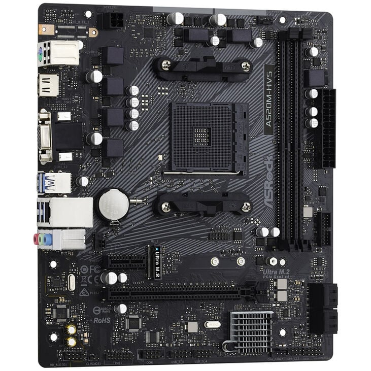 ASRock A520M-HVS, AMD A520 motherboard - Socket AM4 image number 1
