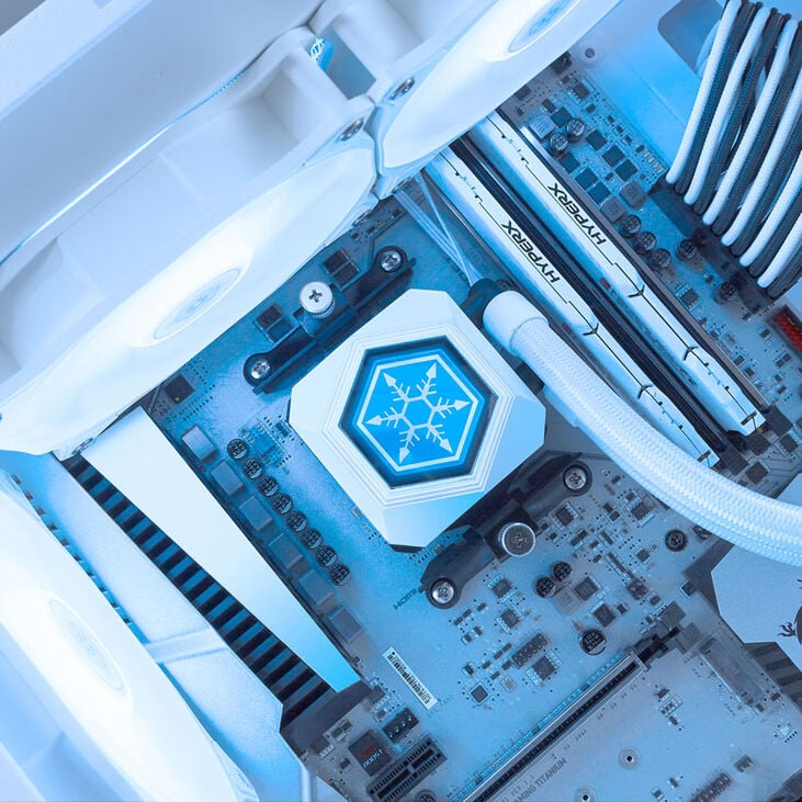 SilverStone Permafrost PF360-ARGB, V2 AIO Cooler, White - 360 mm image number 6