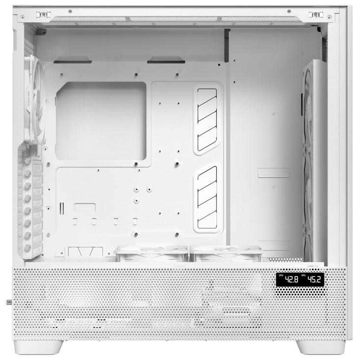 Antec Flux Pro PC Case, full tower, E-ATX, tempered glass – white image number 11