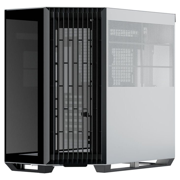 APNX V1 PC-Gehäuse, Midi-Tower, ATX, Tempered Glass - schwarz / weiß image number 5