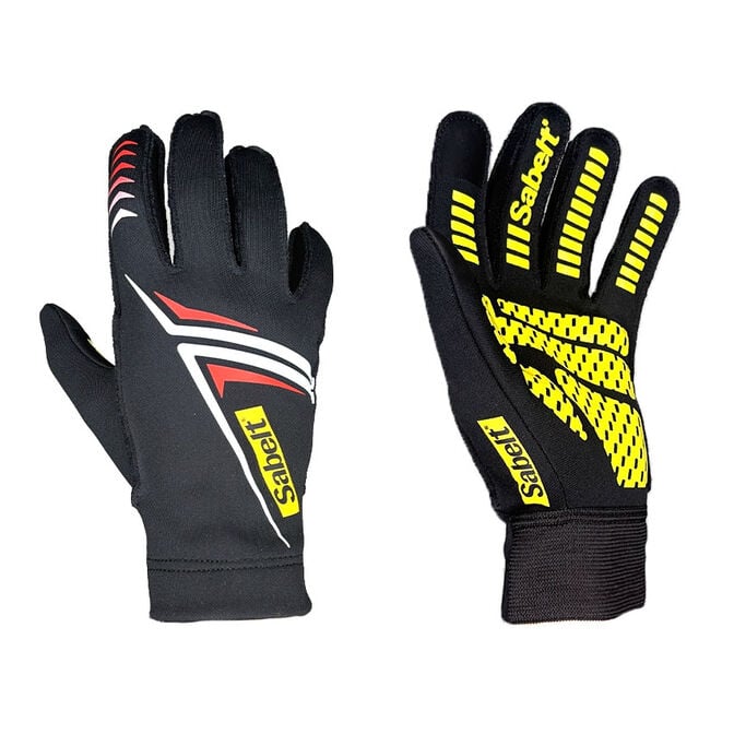 Sabelt G34 Sim Gloves Racing Gloves, touch-capable, silicone palm, 231-237mm circumference - black, L image number 0