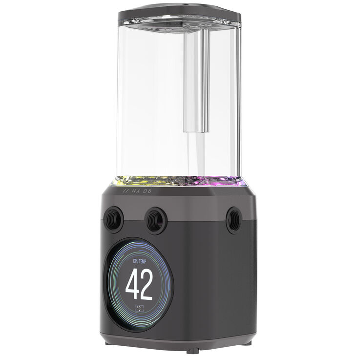 Corsair iCUE Link XD6 RGB Elite LCD Pump Reservoir Combo - black image number 3