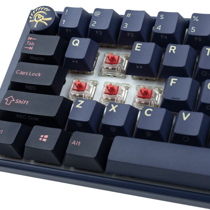 Ducky One 3 Cosmic Blue SF Gaming Keyboard, RGB LED - MX-Silent-Red (US) image number 4