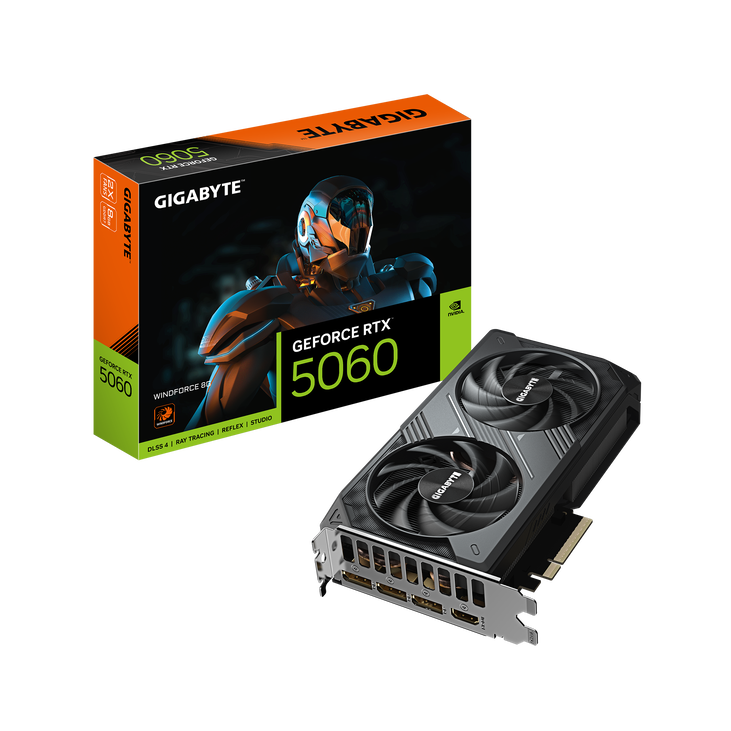 GIGABYTE GeForce RTX 5060 Windforce, 8192 MB GDDR7 image number 0