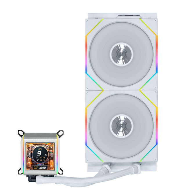 Lian Li Galahad II LCD 280 TL Wireless AiO Wasserk&uuml;hlung - wei&szlig; image number 1