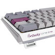 Ducky One 3 Mist Grey Mini Gaming Keyboard, RGB LED - MX-Ergo-Clear (US) image number null