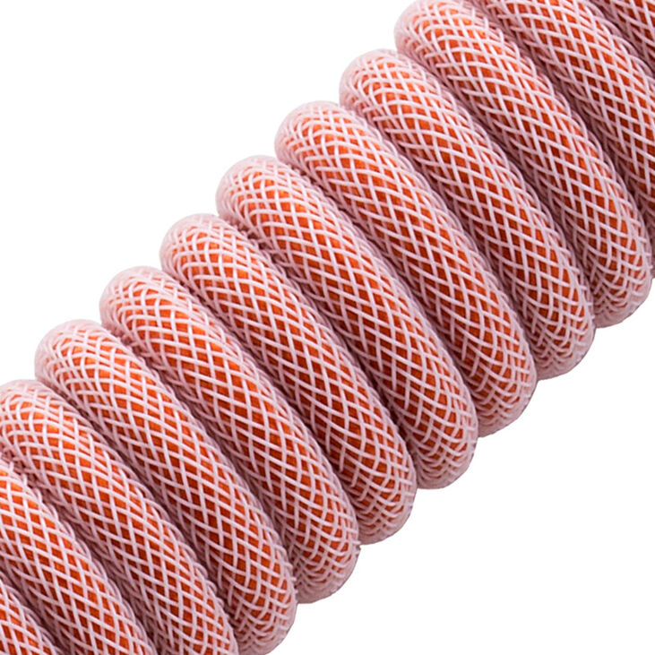 CableMod Classic Coiled Keyboard Cable USB-C zu USB Typ A, Orangesicle - 150cm image number 1