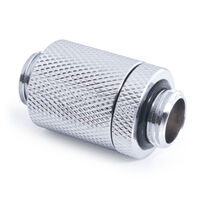 Alphacool ES D-Plug 25,5-40,5mm, G1/4 AG auf G1/4 AG - chrome