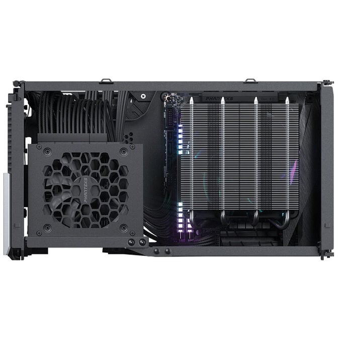 PHANTEKS Evolv Shift XT ITX-Case, ARGB, Tempered Glass - black     + PHANTEKS Revolt SFX 80 PLUS P image number 6