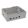 Akasa Aluminium Geh&auml;use f&uuml;r Raspberry Pi 4B mit Thermal-Kit - silber image number null