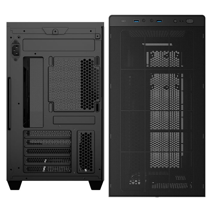 Aerocool Stormfront Mini PC case, Mini Tower, mATX, Tempered Glass - black image number 2
