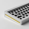 Akko MonsGeek M7 VIA Barebone Gaming-Tastatur, 65%, Hot-Swap-f&auml;hig, RGB, ANSI-Layout - silber image number null