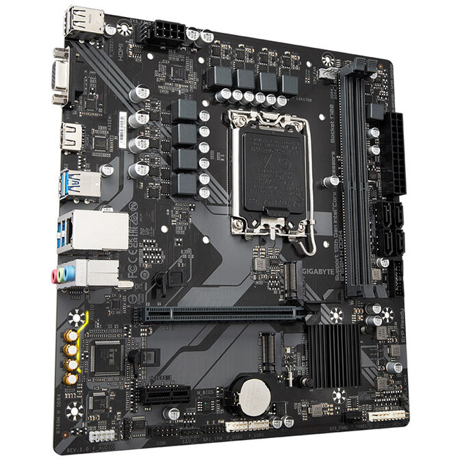 GIGABYTE B760M H DDR4 motherboard, socket 1700, Intel B760, Micro-ATX, DDR4 image number 1