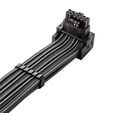CableMod C-Series Pro Anschlusskabel - Variante A, 90&deg;, 16-Pin zu 2x 8-Pin PCIe, carbon image number null