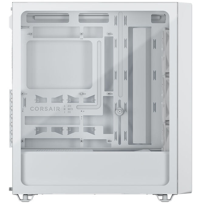 Corsair 3200D RS PC Case, Mid Tower, ATX, Tempered Glass - White