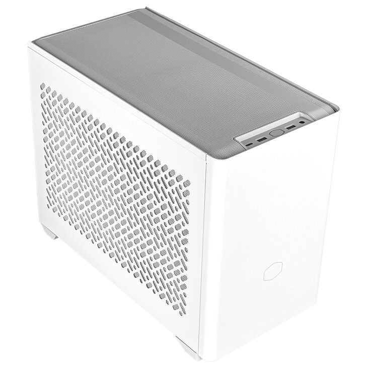 Cooler Master MasterBox NR200P V2 Mini-ITX Gehäuse, Tempered Glass - weiß image number 1