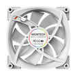 Montech AX120 PWM ARGB L&uuml;fter, 3er Pack, wei&szlig; - 120mm image number null