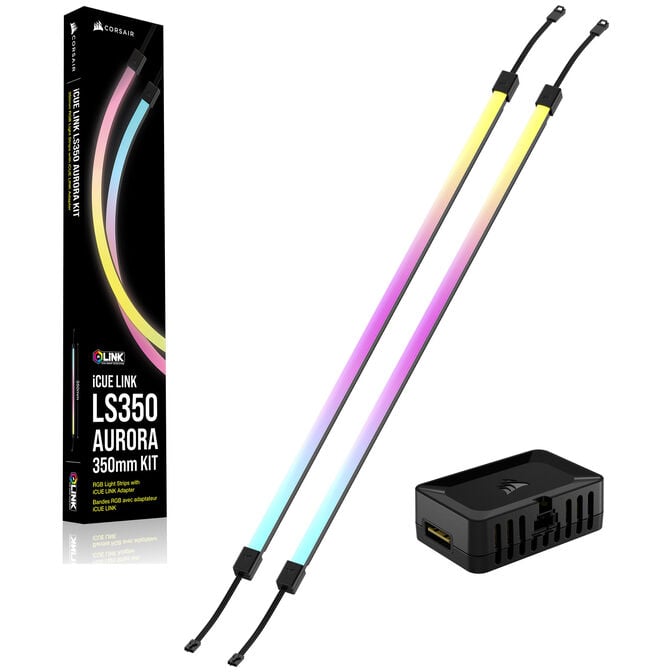 Corsair iCUE LINK LS350 Aurora RGB Light Strips - 350mm Kit image number 0