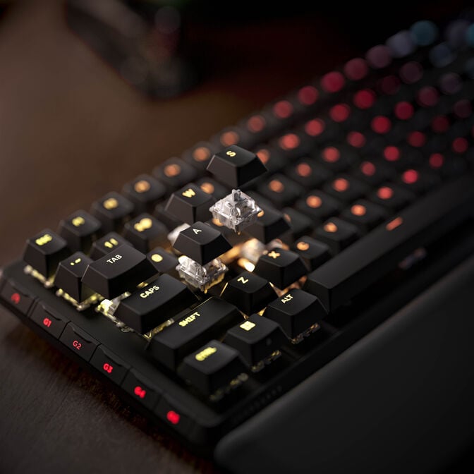 Corsair Vanguard 96 Wireless Gaming Keyboard, Mechanical, RGB, LCD Display, DE Layout - Black image number 17